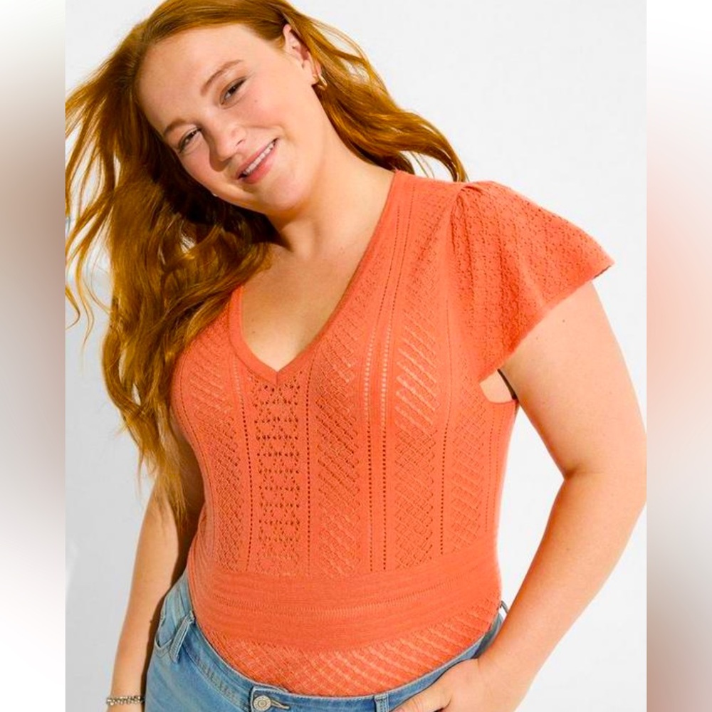 Torrid - Everyday Soft Pullover Pointelle Sweater